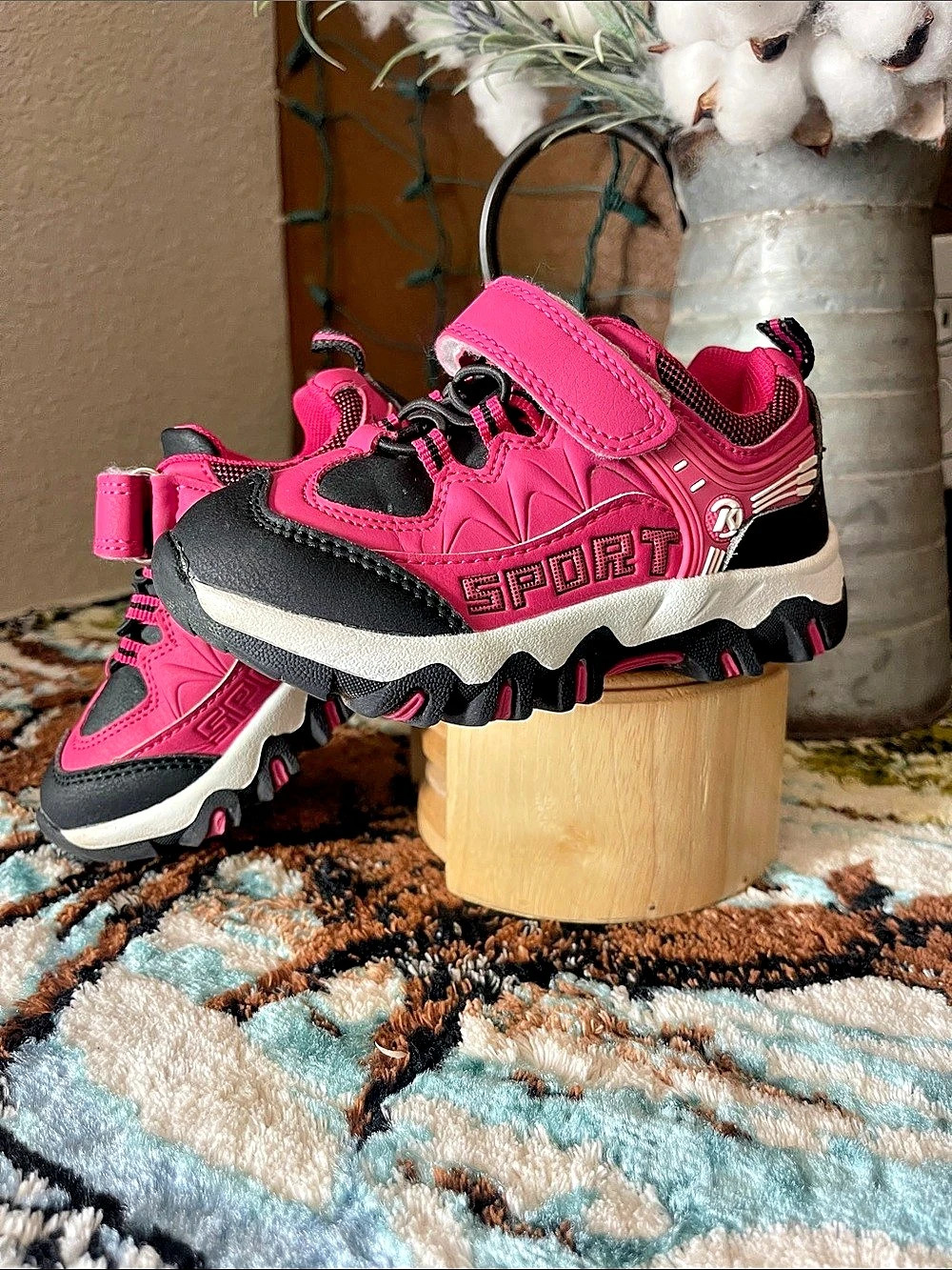 K Sport Pink & Black Sneakers EU 26